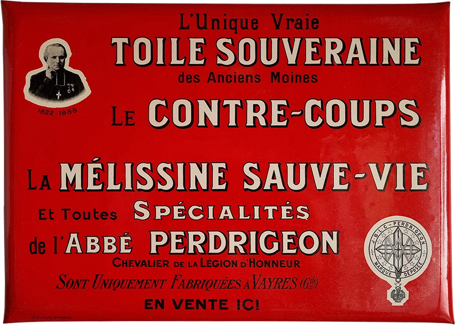 Plaque publicitaire - 1920